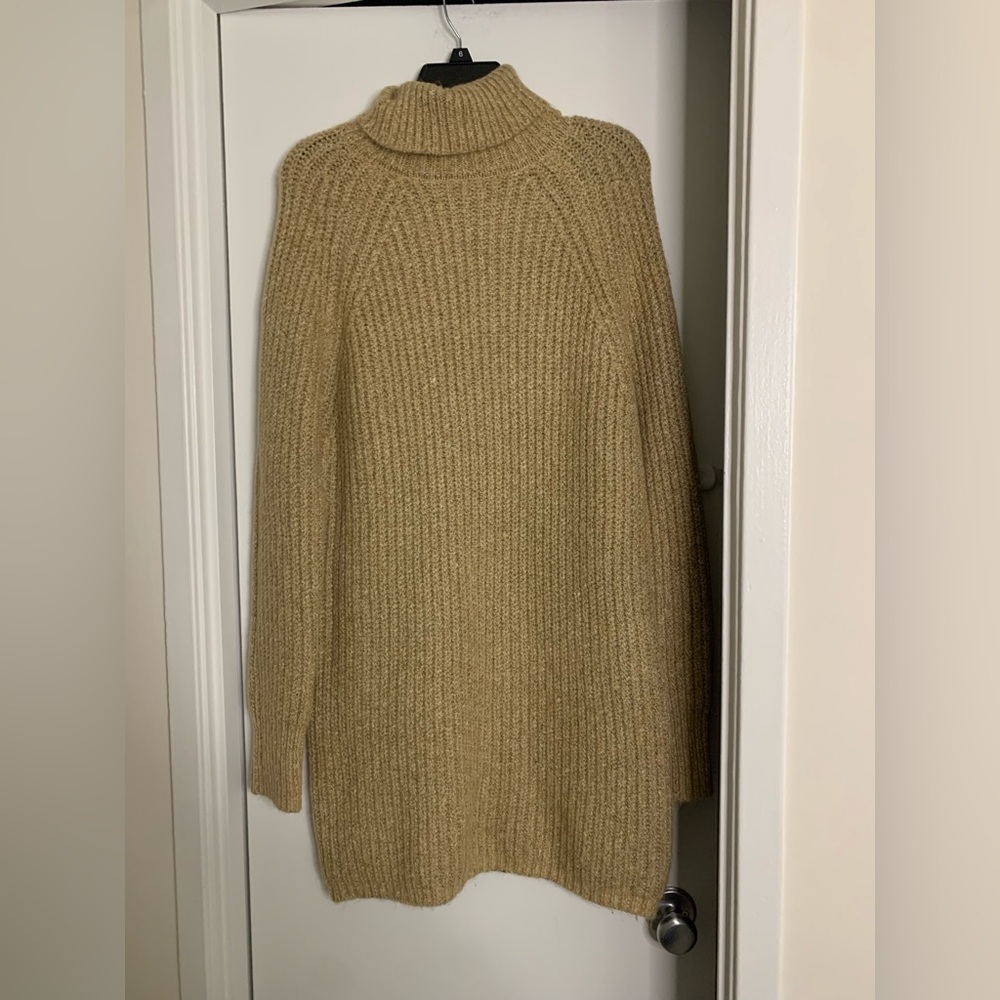 ASOS Turtleneck Camel Colored sweater dress women’s size 6